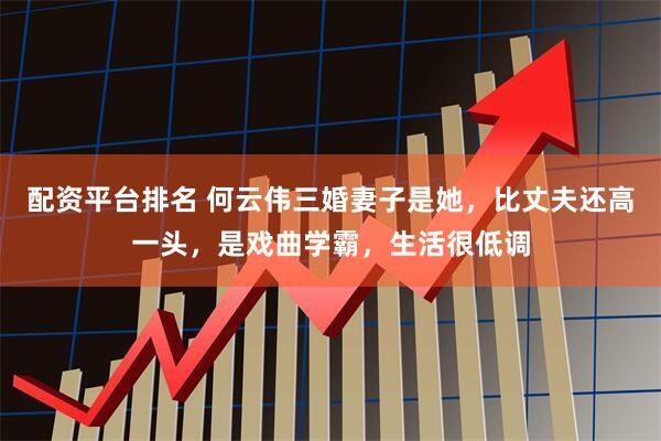 配资平台排名 何云伟三婚妻子是她，比丈夫还高一头，是戏曲学霸，生活很低调